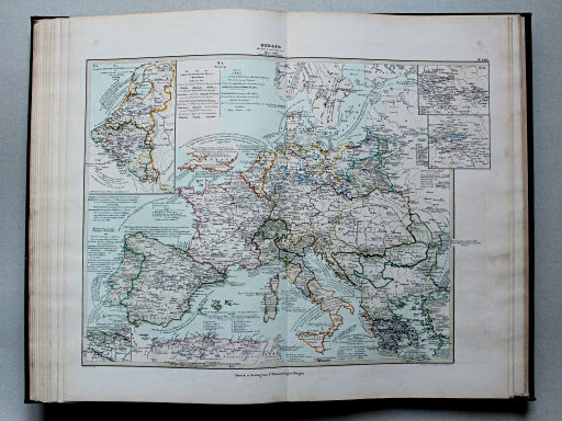 von Wedell's Historischer Hand-Atlas, 1856
29. Europa für den Zeitraum von 1813-1846 (mit Zusätzen bis 1856)