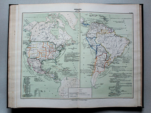 von Wedell's Historischer Hand-Atlas, 1856
32a. Amerika von 1783-1848. Zusätze bis 1856
