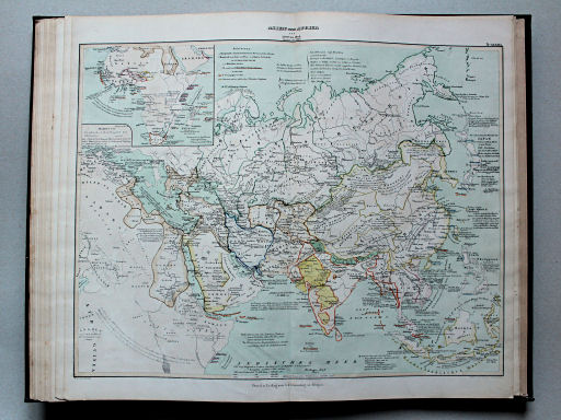 von Wedell's Historischer Hand-Atlas, 1856
32b. Asien und Afrika von 1500-1848. Zusätze bis 1856