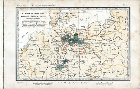 Schul-Atlas zur Brandenburgisch-Preussischen Geschichte
1. Brandenburg 1415-1440