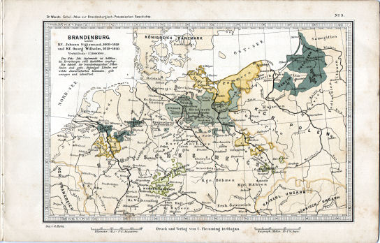 Schul-Atlas zur Brandenburgisch-Preussischen Geschichte
3. Brandenburg 1608-1640