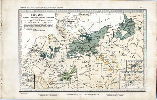 Schul-Atlas zur Brandenburgisch-Preussischen Geschichte
5. Preussen 1688-1740