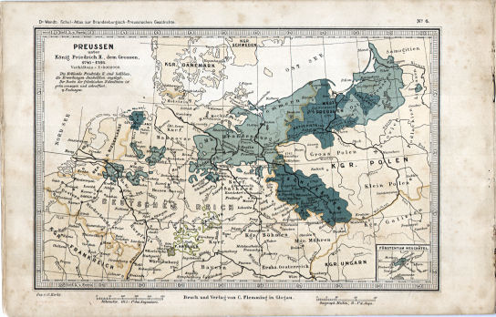 Schul-Atlas zur Brandenburgisch-Preussischen Geschichte
6. Preussen 1740-1786