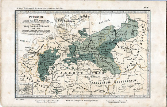 Schul-Atlas zur Brandenburgisch-Preussischen Geschichte
10. Preussen 1815-1861