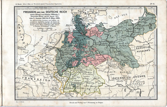 Schul-Atlas zur Brandenburgisch-Preussischen Geschichte
11. Preussen und das Deutsche Reich 1861-1888
