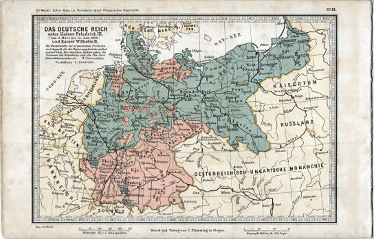 Schul-Atlas zur Brandenburgisch-Preussischen Geschichte
12. Das Deutsche Reich 1888-
