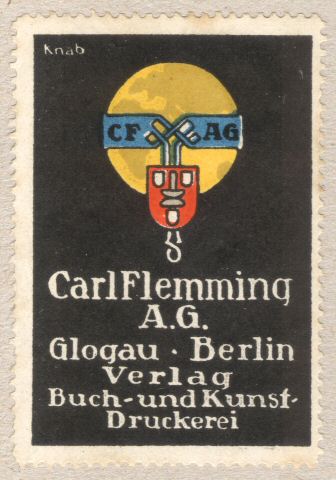 Carl Flemming A.G.
Sluitzegel / Picture-stamp