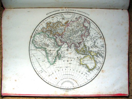 Heck, Atlas géographique, astronomique et historique
5. Hémisphère de l'ancien continent (Est)