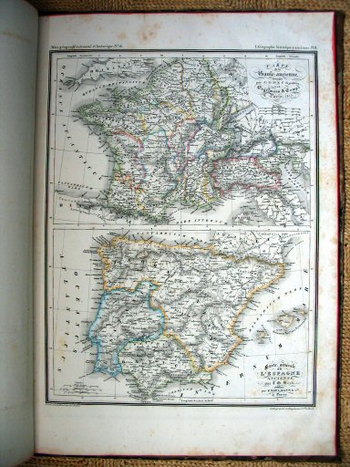 Heck, Atlas géographique, astronomique et historique
16. Ancienne Gaule. Espagne ancienne