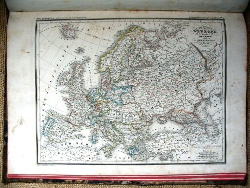 Heck, Atlas géographique, astronomique et historique
28. Europe, Carte physique et politique