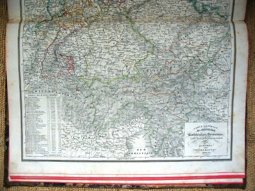 Heck, Atlas géographique, astronomique et historique
38. Confédération germanique, Partie Sud