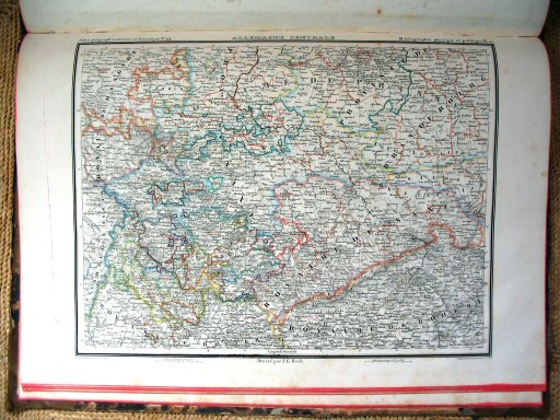 Heck, Atlas géographique, astronomique et historique
44. Allemagne centrale, ou États de Saxe