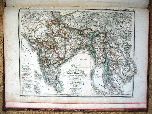 Heck, Atlas géographique, astronomique et historique
51. Carte générale des Indes orientales