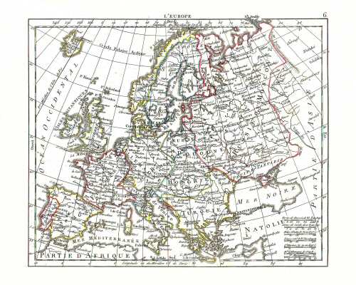 Hérisson, Atlas Portatif (1806)
6. Europa / Europe