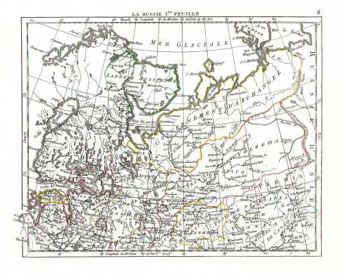 Hérisson, Atlas Portatif (1806)
8. Rusland (N) / Russia (N)