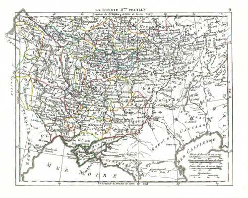 Hérisson, Atlas Portatif (1806)
9. Rusland (Z) / Russia (S)