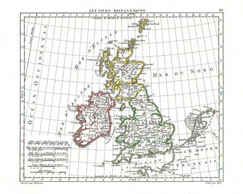 Hérisson, Atlas Portatif (1806)
10. Britse Eilanden / British Isles