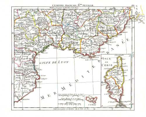 Hérisson, Atlas Portatif (1806)
22. Frankrijk (ZO) / France (SE)