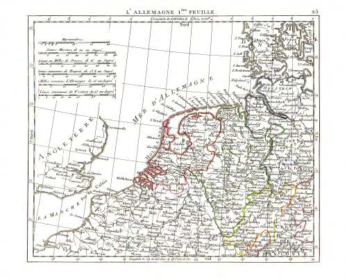 Hérisson, Atlas Portatif (1806)
25. Duitsland (NW) / Germany (NW)