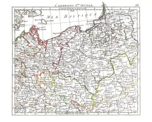 Hérisson, Atlas Portatif (1806)
26. Duitsland (NO) / Germany (NE)