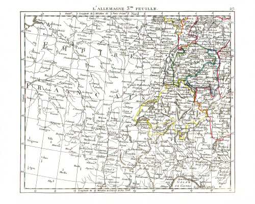 Hérisson, Atlas Portatif (1806)
27. Duitsland (ZW) / Germany (SW)