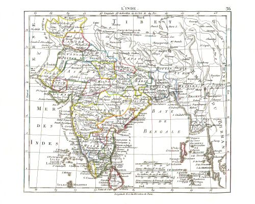 Hérisson, Atlas Portatif (1806)
36. Indië / India