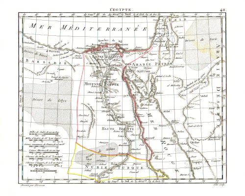 Hérisson, Atlas Portatif (1806)
42. Egypte / Egypt