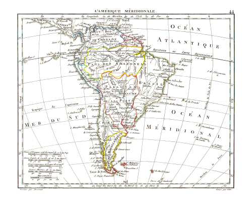 Hérisson, Atlas Portatif (1806)
44. Zuid-Amerika / South America