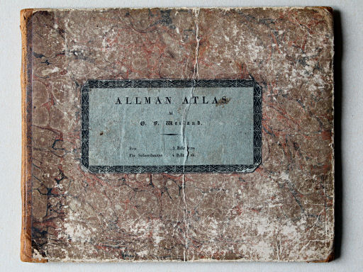 Allmän Atlas af C.F. Weiland, 1825
Voorkant band / Front cover