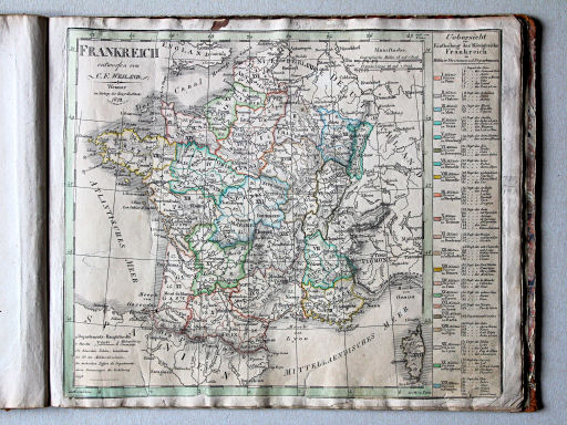 Allmän Atlas af C.F. Weiland, 1825
16. Frankreich