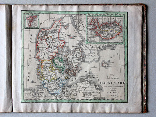 Allmän Atlas af C.F. Weiland, 1825
20. Das Königreich Daenemark nebst seinen Nebenländeren in Europa