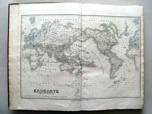 Allgemeiner Hand-Atlas der ganzen Erde (1855)
2. Erdkarte in Mercators Projection