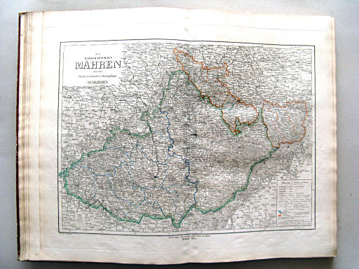 Allgemeiner Hand-Atlas der ganzen Erde (1855)
9. Die Markgrafschaft Mähren nebst dem Oesterreichischen Herzogthum Schlesien