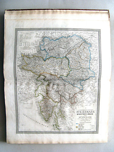 Allgemeiner Hand-Atlas der ganzen Erde (1855)
10. Die K. Österreichischen Kronländer Steiermark, Kärnthen, Krain und das Küstenland