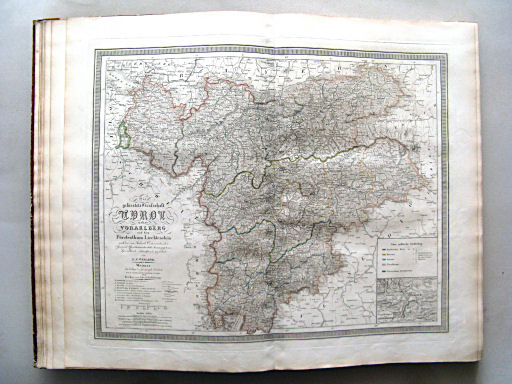 Allgemeiner Hand-Atlas der ganzen Erde (1855)
11. Die gefürstete Grafschaft Tyrol nebst Vorarlberg und dem Fürstenthum Liechtenstein