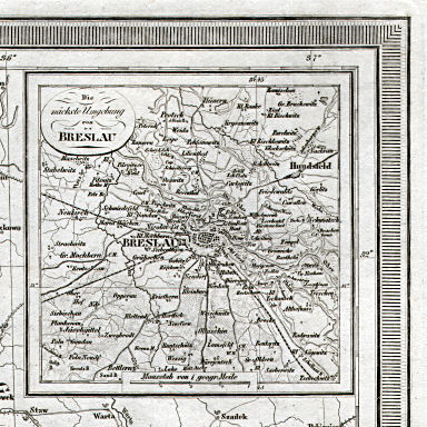 Allgemeiner Hand-Atlas der ganzen Erde (1855)
16a. Die nächste Umgebung von Breslau