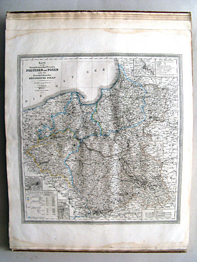 Allgemeiner Hand-Atlas der ganzen Erde (1855)
19. Karte von den Königl. Preussischen Provinzen Preussen und Posen nebst dem Kaiserlich Russischen Königreiche Polen