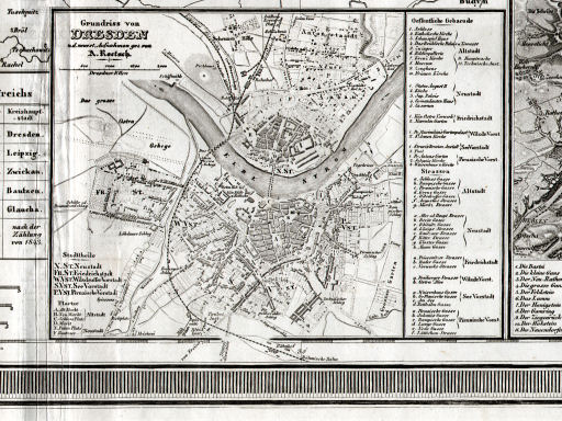 Allgemeiner Hand-Atlas der ganzen Erde (1855)
22a. Grundriss von Dresden