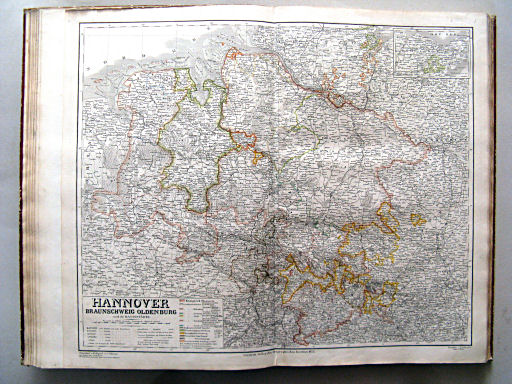 Allgemeiner Hand-Atlas der ganzen Erde (1855)
23. Hannover, Braunschweig, Oldenburg und die Hansestädte