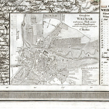 Allgemeiner Hand-Atlas der ganzen Erde (1855)
25a. Grundriss von Weimar
