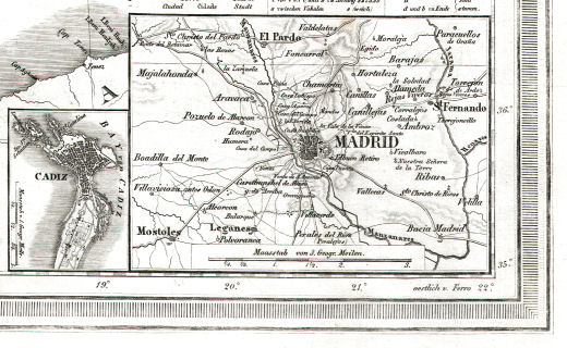 Allgemeiner Hand-Atlas der ganzen Erde (1855)
31c. Cadiz   31d. Madrid