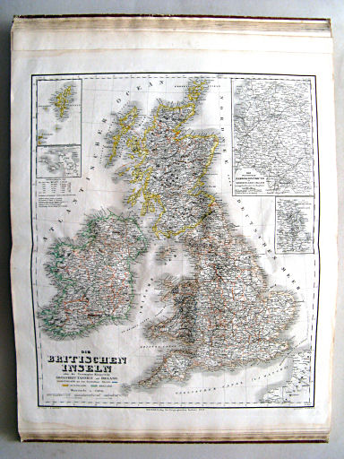 Allgemeiner Hand-Atlas der ganzen Erde (1855)
32. Die Britischen Inseln oder die Vereinigten Königreiche Grossbrittannien und Ireland