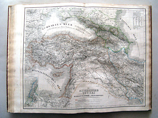 Allgemeiner Hand-Atlas der ganzen Erde (1855)
44. Die Asiatische Türkei, die Kaukasusländer u. West-Persien