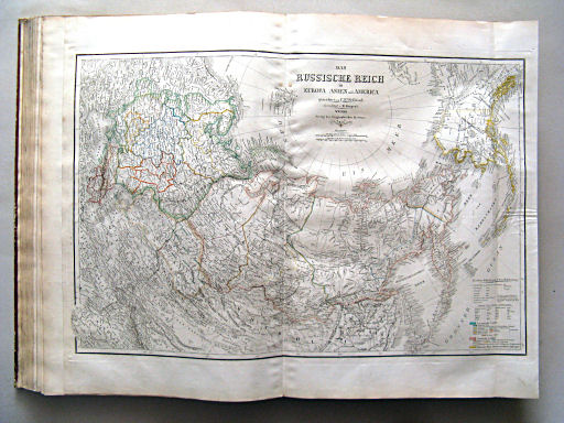 Allgemeiner Hand-Atlas der ganzen Erde (1855)
51. Das Russische Reich in Europa Asien und America