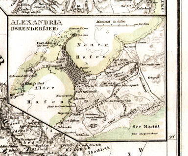Allgemeiner Hand-Atlas der ganzen Erde (1855)
53. Alexandria (Iskenderîjeh)