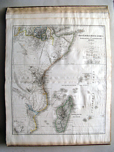Allgemeiner Hand-Atlas der ganzen Erde (1855)
57. Oestliches Hoch-Africa mit Madagascar und dem Aethiopischen Archipel