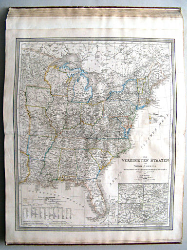 Allgemeiner Hand-Atlas der ganzen Erde (1855)
62. Die Vereinigten Staaten von Nord America mit Ausschluss von Texas und den westlichen Territorien