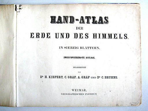 Hand-Atlas der Erde und des Himmels (1860)
Titelpagina