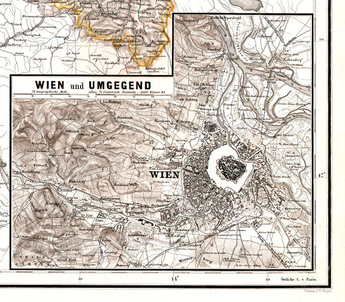 Hand-Atlas des Himmels und der Erde (1860)
12a. Wien und Umgegend
