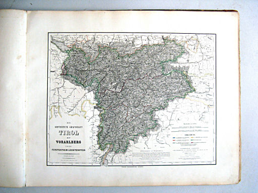 Hand-Atlas der Erde und des Himmels (1860)
16. Die gefürstete Grafschaft Tirol mit Vorarlberg und das Fürstenthum Liechtenstein